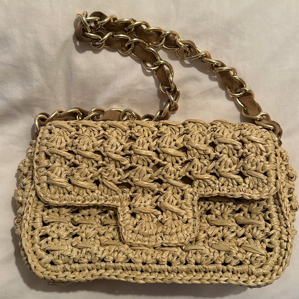 Caterina Bertini Woven Shoulder Bag